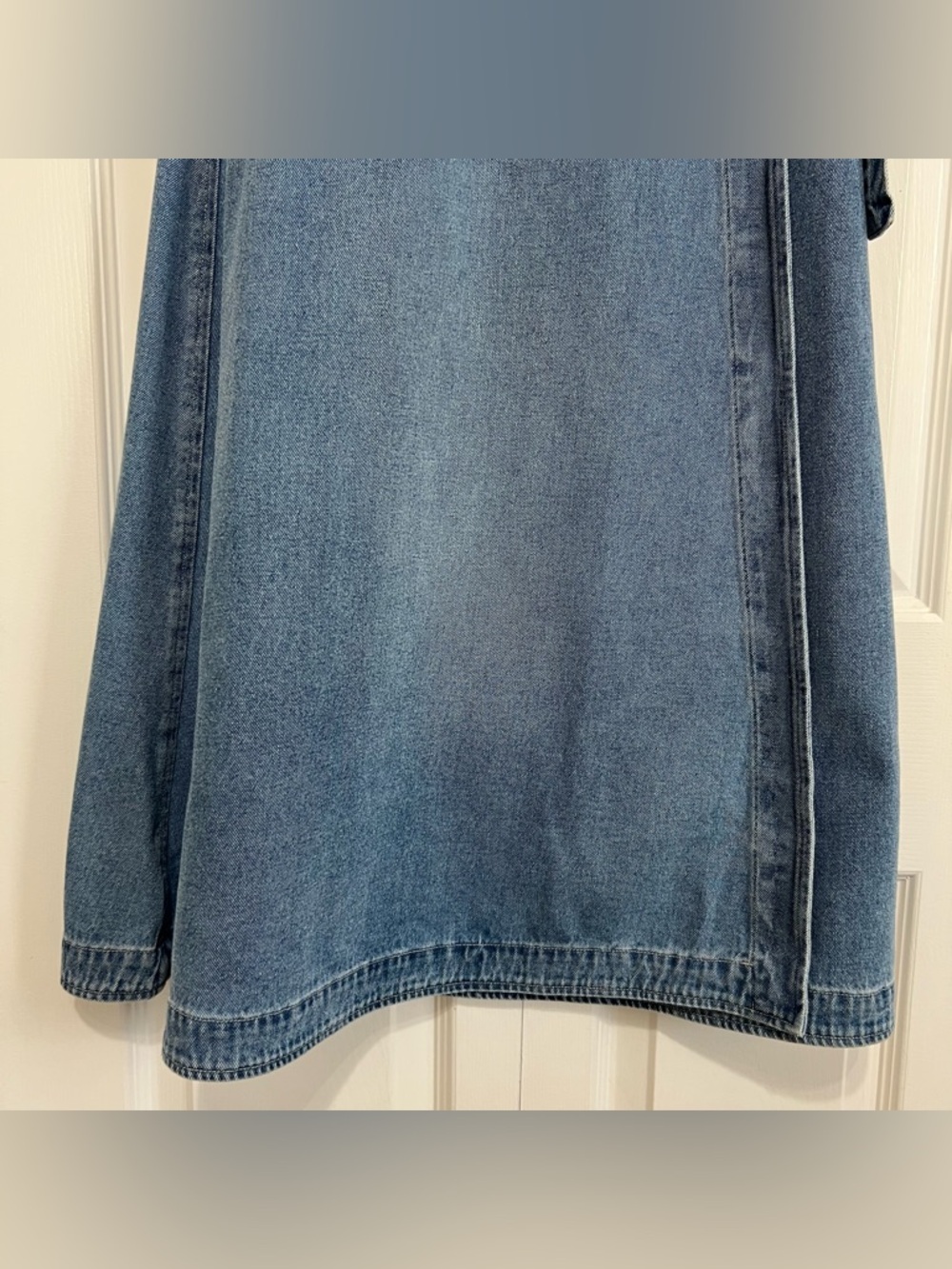 NEW Anthropologie Citizens Of Humanity Madelyn Denim Midi Wrap Skirt Size XS - Picture 5 of 16